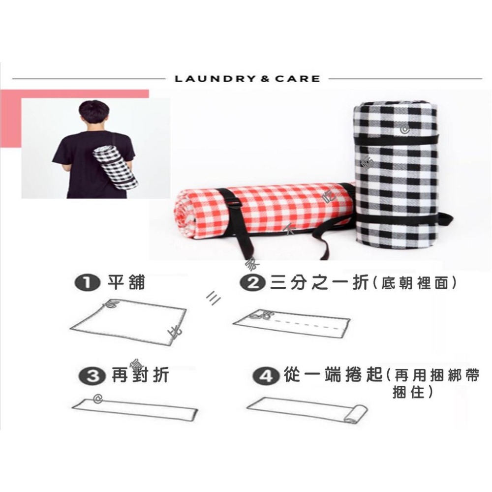 @貨比三家不吃虧@防潮絨面野餐墊 絨面野餐墊 防潮墊 200x200cm 戶外防潮墊 鋁箔墊 露營 公園坐墊 折疊地墊-細節圖8