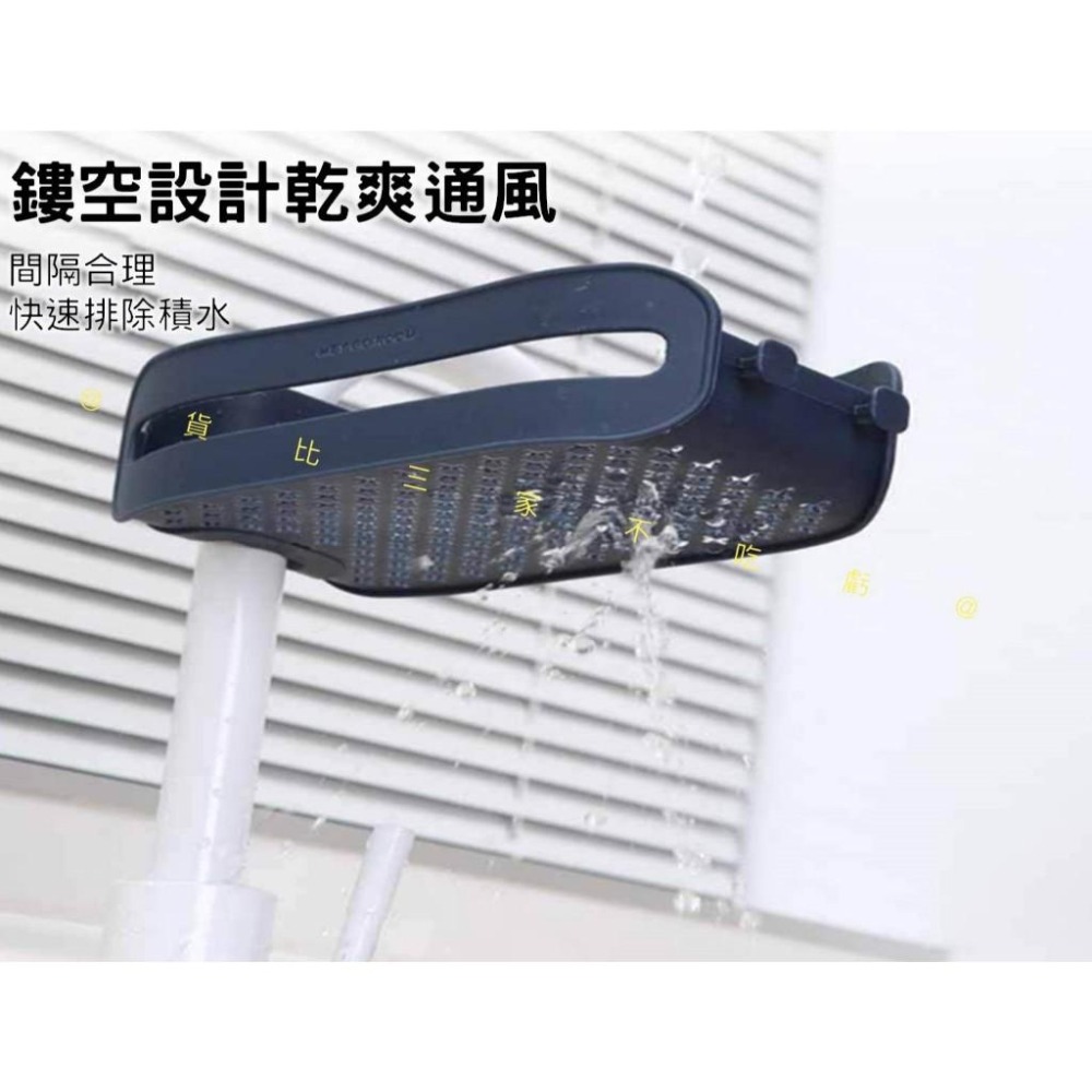 @貨比三家不吃虧@卡扣式置物架 水龍頭置物架 水槽瀝水籃 肥皂收納盒 免打孔 卡扣式置物架 日用品 可掛式 水管置物架-細節圖5