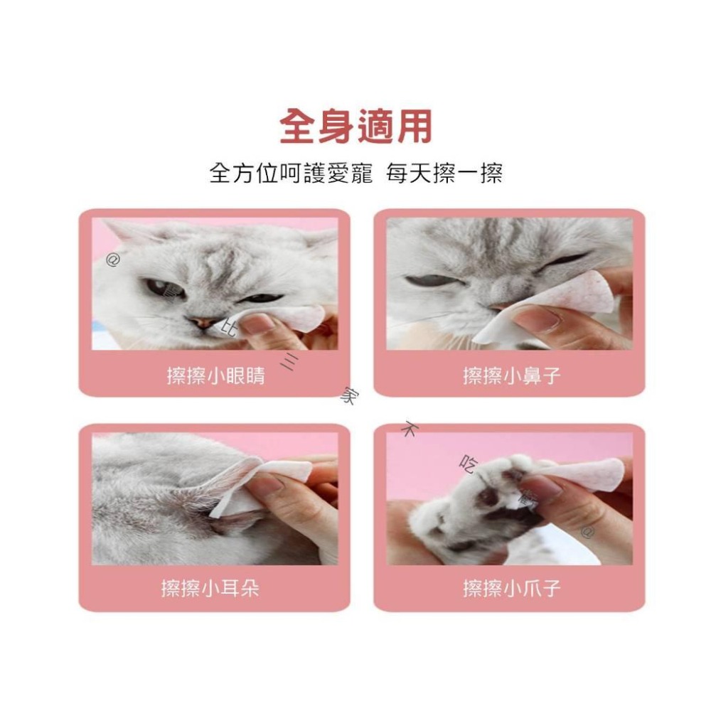 @貨比三家不吃虧@寵物眼部濕紙巾 寵物耳部濕巾 去淚痕 貓咪眼睛濕巾 寵物洗澡濕巾 貓犬共用 去污 寵物牙齒清潔 免洗-細節圖6