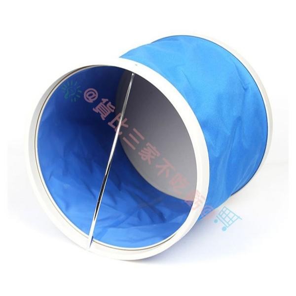 手提藍色伸縮水桶 釣魚水桶 清潔 收納桶 戶外烤肉 玩沙置物桶 洗菜收納桶 垃圾桶 冰桶 礦泉水桶 手提器 清洗搬水桶-細節圖5