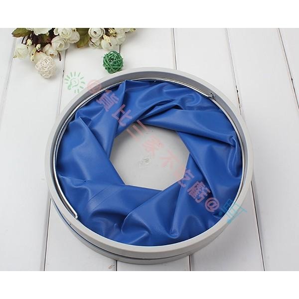 手提藍色伸縮水桶 釣魚水桶 清潔 收納桶 戶外烤肉 玩沙置物桶 洗菜收納桶 垃圾桶 冰桶 礦泉水桶 手提器 清洗搬水桶-細節圖7