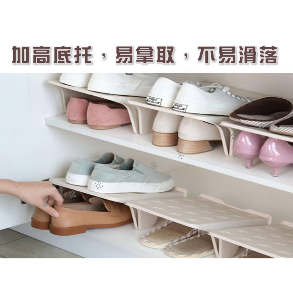 @貨比三家不吃虧@雙層收納鞋架 鞋櫃分格收納架 家用雙層鞋子收納架 簡易鞋架 宿舍鞋櫃 雙足雙層鞋架 鞋子收納 素色-細節圖2