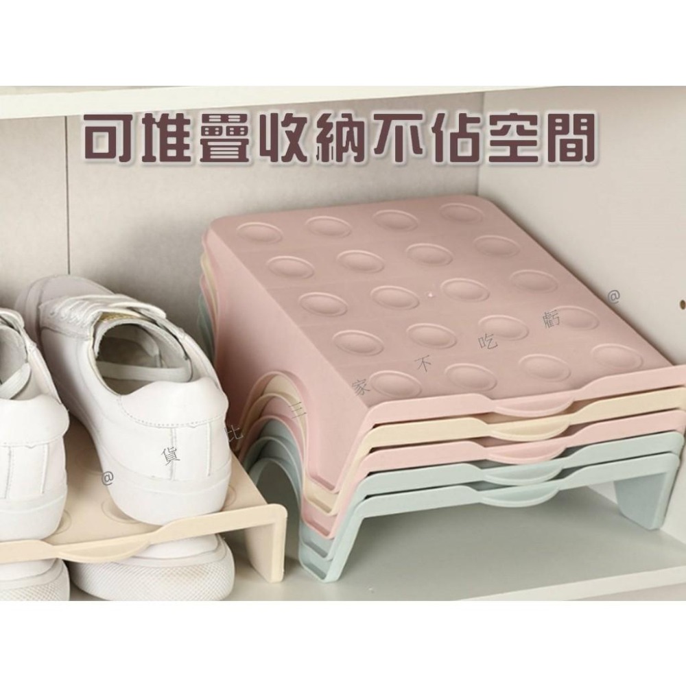 @貨比三家不吃虧@雙層收納鞋架 鞋櫃分格收納架 家用雙層鞋子收納架 簡易鞋架 宿舍鞋櫃 雙足雙層鞋架 鞋子收納 素色-細節圖4