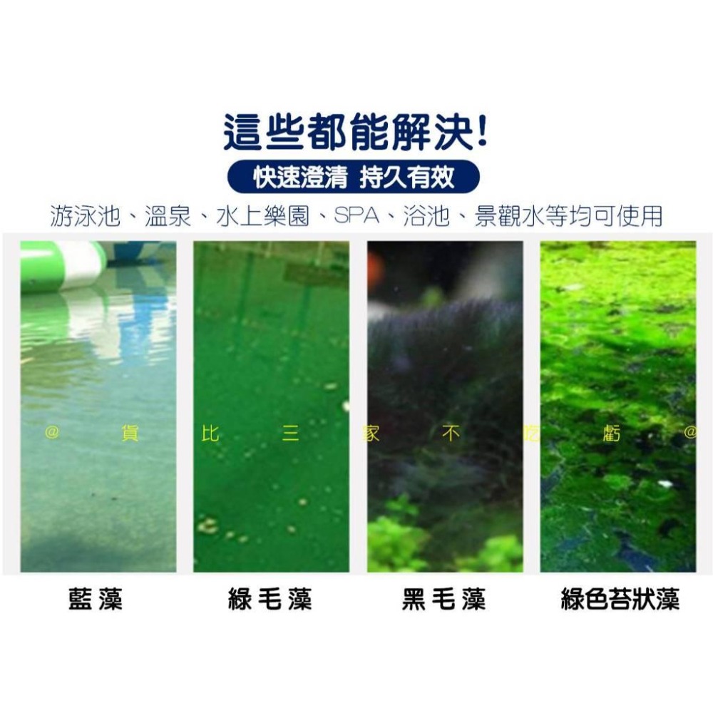 @貨比三家不吃虧@ 泳池專用劑 游泳池水處理劑 池壁清潔劑 沉澱絮凝劑 泳池清潔 家用泳池 水質清潔 除藻劑 去青苔劑-細節圖4