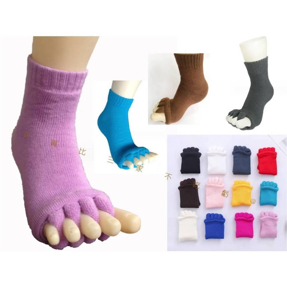 @貨比三家不吃虧@露趾五趾襪 五指襪 腳趾可張開 露趾防滑瑜伽襪 男瑜伽襪 健身襪 美甲 表演 夾腳襪 窈窕襪 瘦腳襪-細節圖8