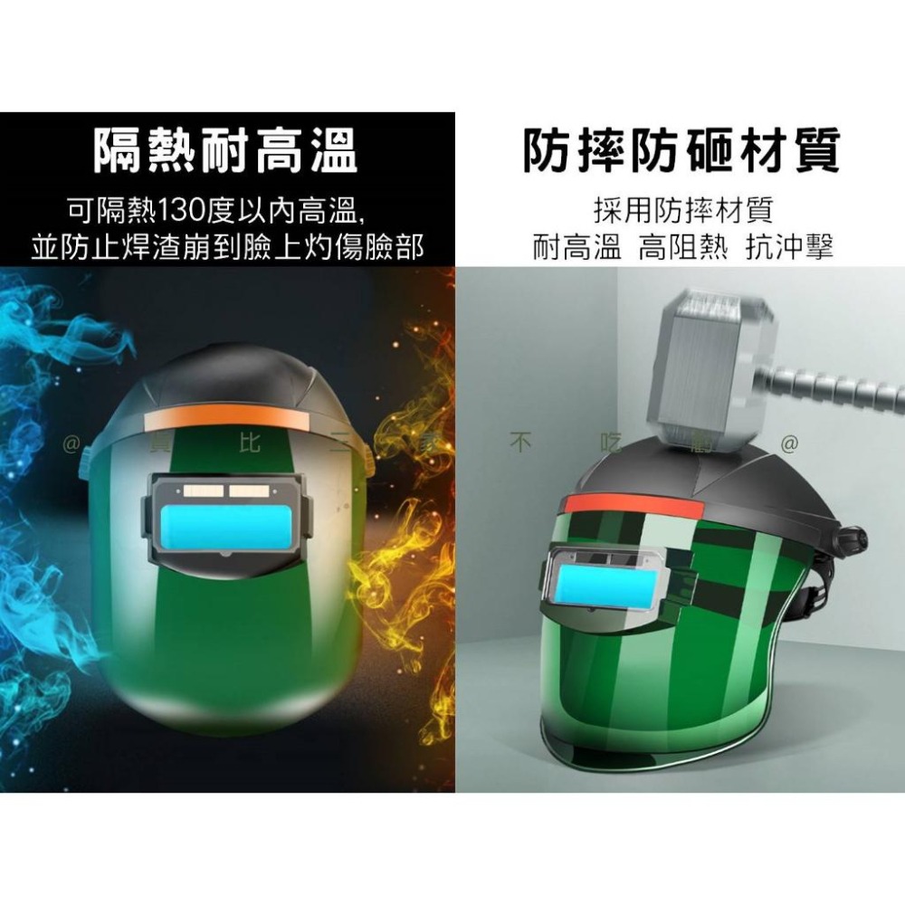 @貨比三家不吃虧@電焊面罩 太陽能自動變光電焊面罩 電銲面罩 全自動焊工防護焊帽 自動變光眼鏡防護罩 真彩 焊工 頭戴式-細節圖4