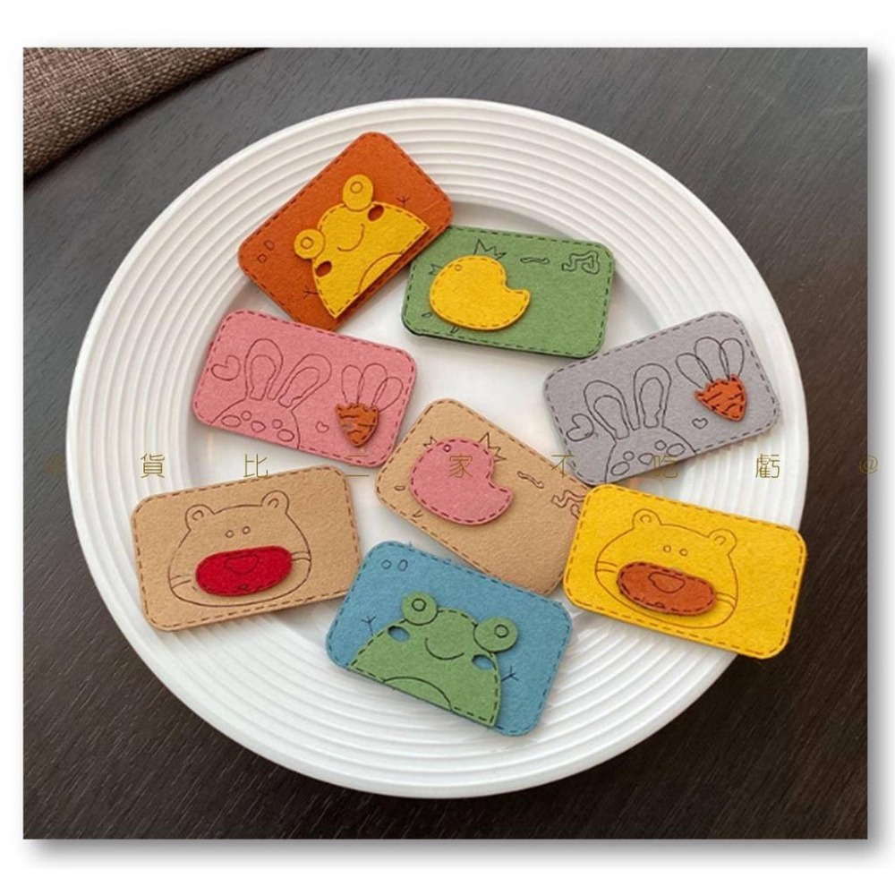 @貨比三家不吃虧@碎髮魔術貼 可愛卡通瀏海貼 洗臉專用 日韓髮式頭飾 瀏海固定髮貼 無痕髮貼 瀏海貼片 動物髮飾 髮貼-細節圖3