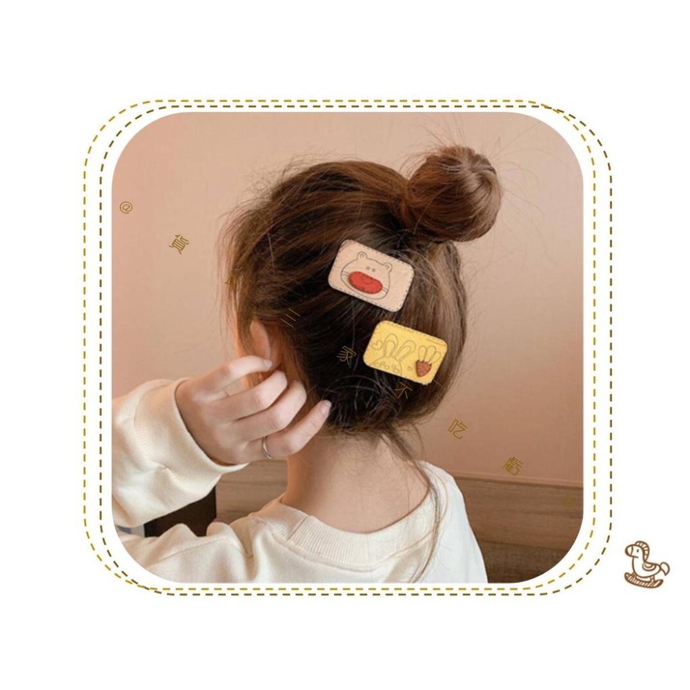 @貨比三家不吃虧@碎髮魔術貼 可愛卡通瀏海貼 洗臉專用 日韓髮式頭飾 瀏海固定髮貼 無痕髮貼 瀏海貼片 動物髮飾 髮貼-細節圖5