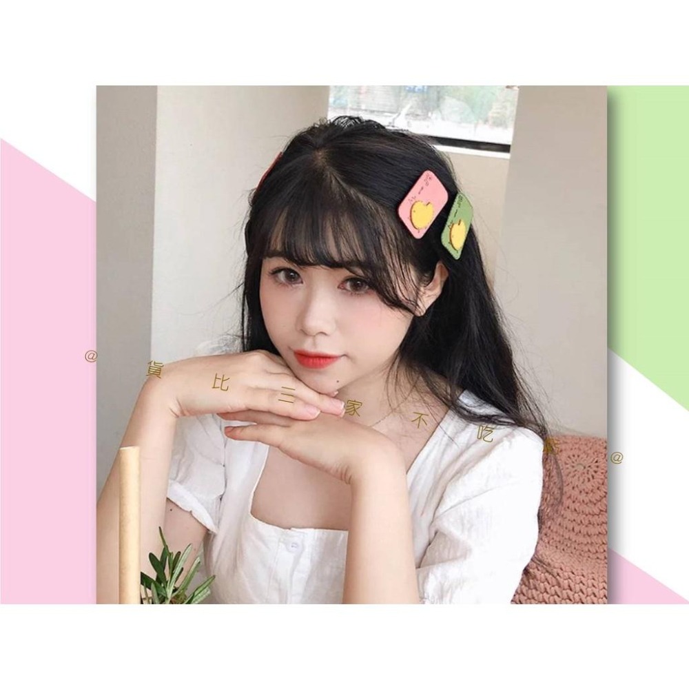@貨比三家不吃虧@碎髮魔術貼 可愛卡通瀏海貼 洗臉專用 日韓髮式頭飾 瀏海固定髮貼 無痕髮貼 瀏海貼片 動物髮飾 髮貼-細節圖8