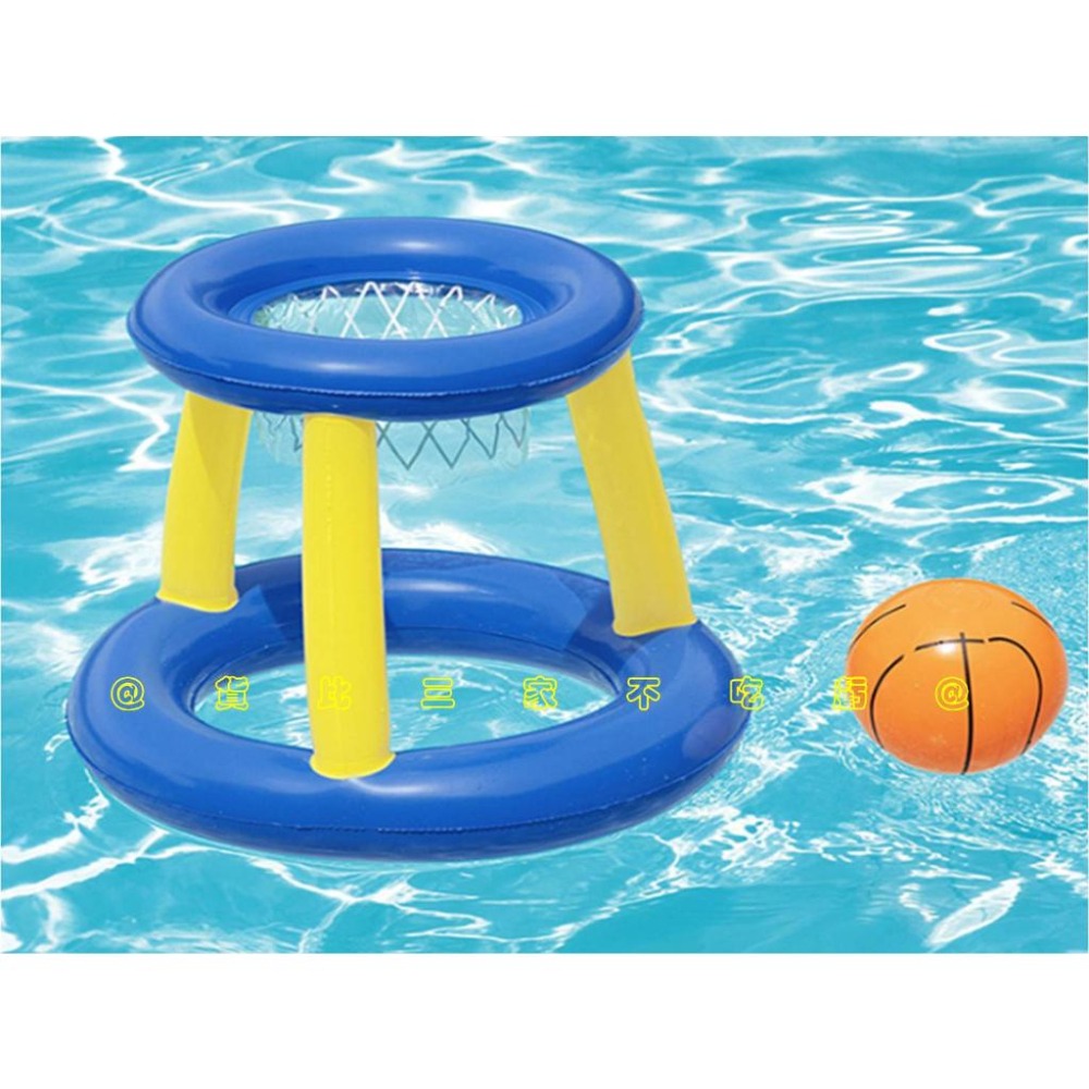 @貨比三家不吃虧@充氣籃球架 水上遊樂玩具 戲水 投籃玩具 充氣沙灘籃球 套圈 充氣玩具 水上籃球 水陸兩用 充氣浮圈-細節圖5