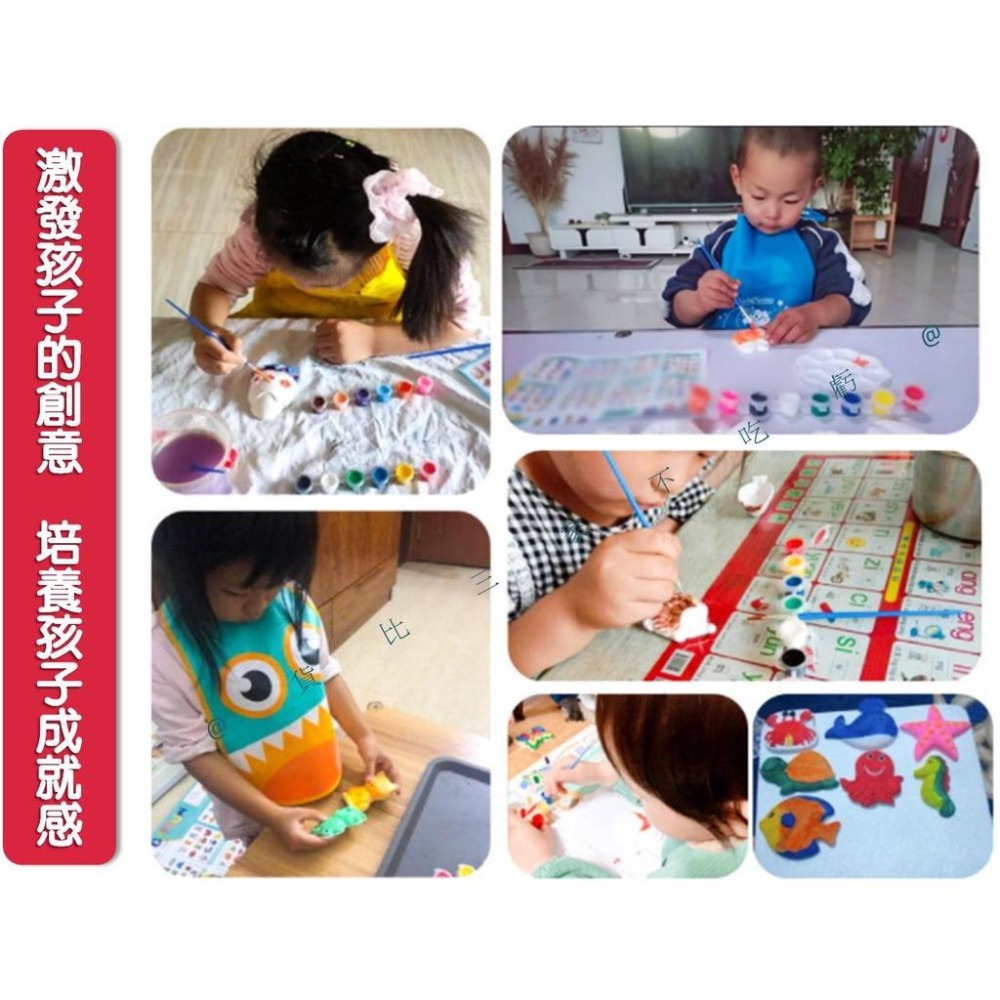 @貨比三家不吃虧@DIY石膏彩繪 彩繪石膏 幼兒園生日禮物 擴香石 白板貼 塗色白坯 聖誕禮物 手作冰箱貼 公仔彩繪-細節圖2