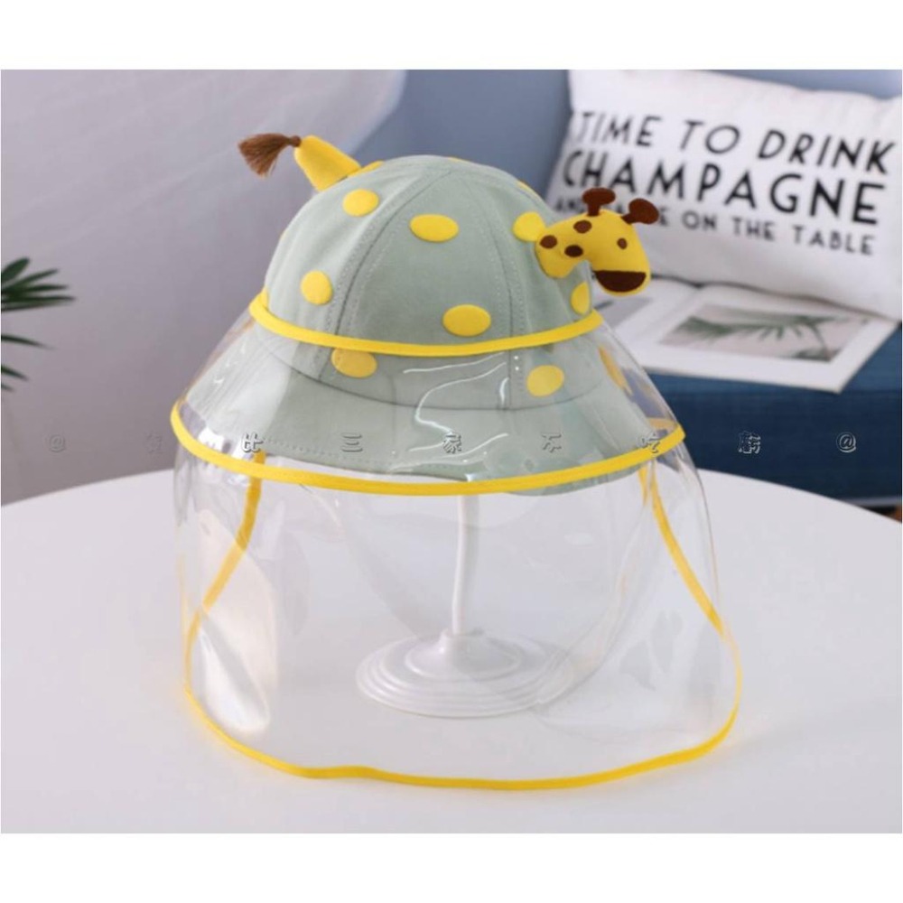 @貨比三家不吃虧@兒童防護面罩 兒童防疫帽 隔離面罩 兒童防疫面罩 兒童面罩 小孩防疫 透明面罩 透氣面罩 寶寶防疫帽-細節圖5