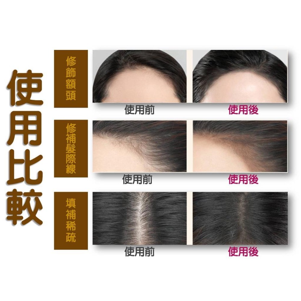 @貨比三家不吃虧@多功能修容粉 髮際線修補粉 修補遮蓋 髮際線修飾粉 遮瑕修容筆 頭髮粉餅 鼻影粉 高光烤粉 補髮 鼻影-細節圖3