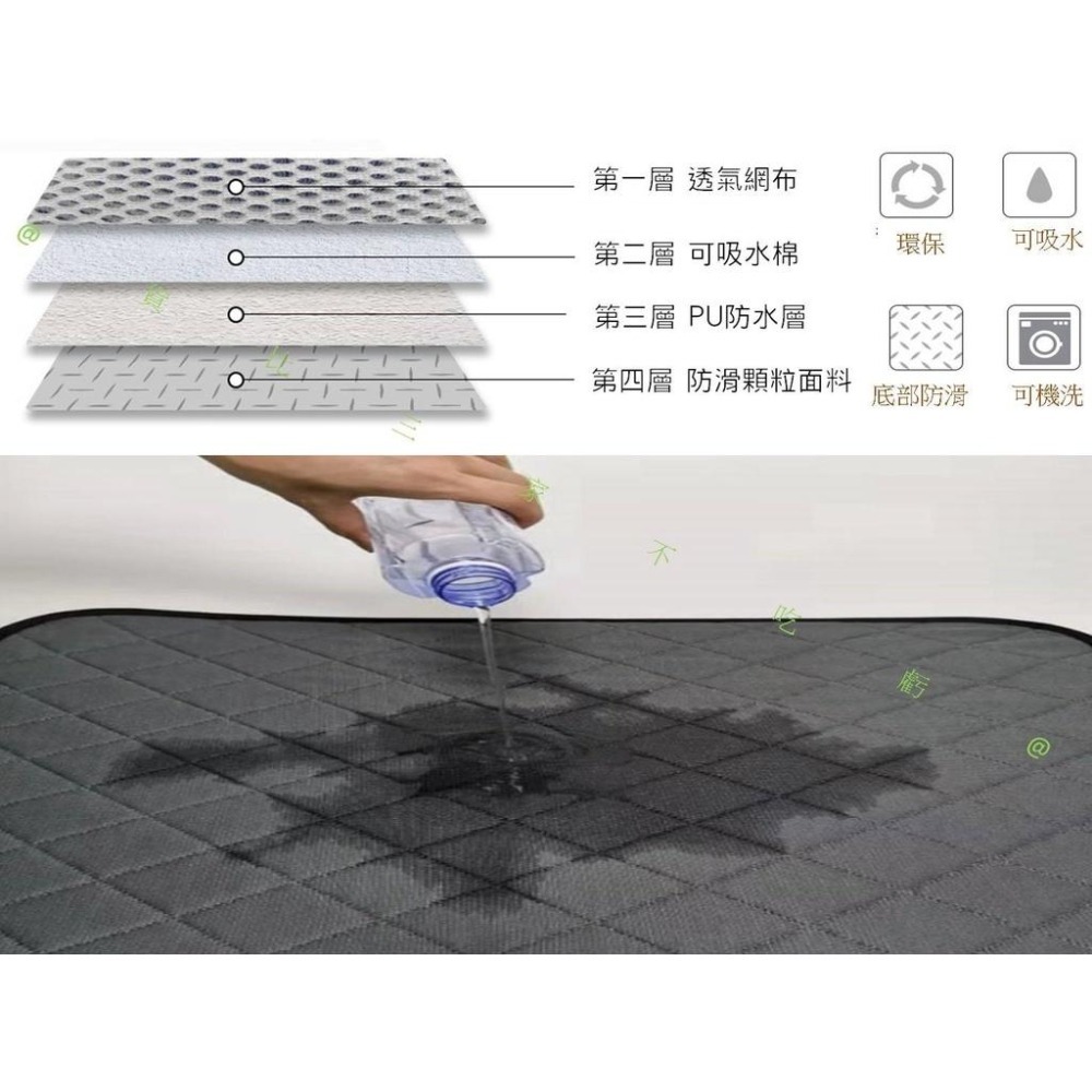 @貨比三家不吃虧@寵物可水洗隔尿墊 寵物可水洗尿墊 寵物可洗防水止滑尿墊 狗狗尿布墊 寵物可洗尿片 防臭吸水 尿布墊-細節圖3