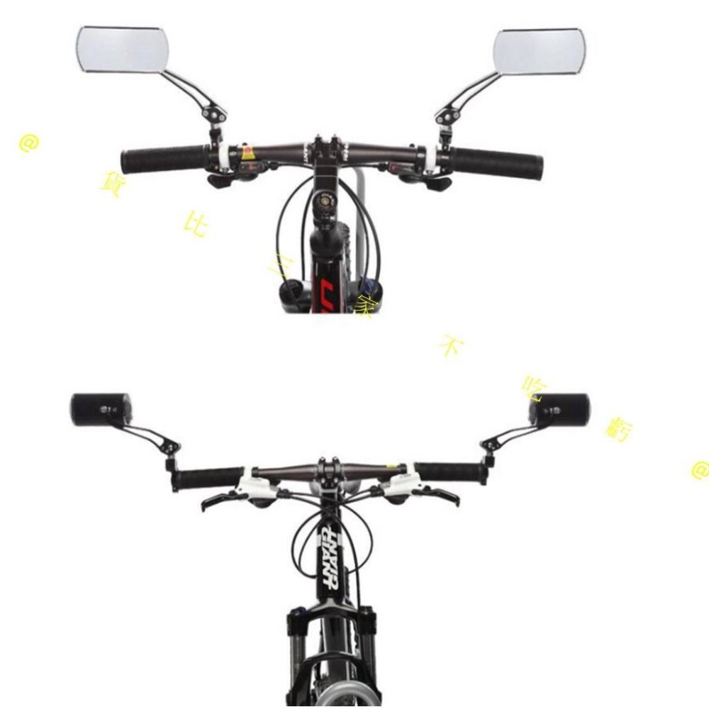 @貨比三家不吃虧@自行車後照鏡 鋁合金後視鏡 摩托車改裝鏡 廣角鏡 鋁合金車把后視鏡 單車後照鏡 360度旋轉 單車族-細節圖5