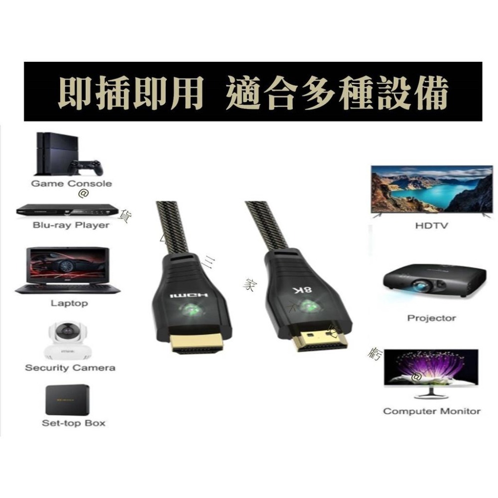 @貨比三家不吃虧@8K影音傳輸線 hdmi 2.1影音傳輸線 4K線 2.1版 高清 編織款 影音連接線 高清線 投影機-細節圖8