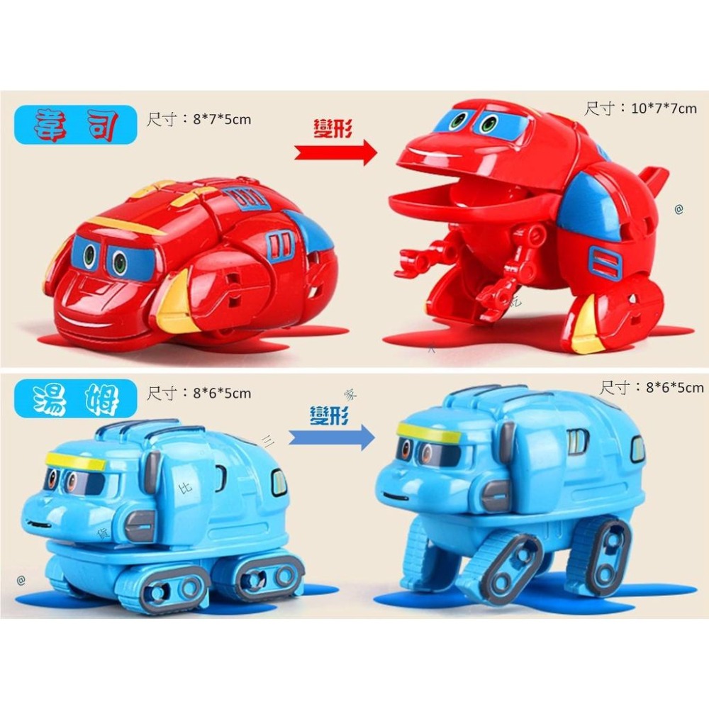 @貨比三家不吃虧@幫幫龍手動變形蛋 休閒兒童玩具 變形全套 兒童玩具 霸王龍韋斯恐龍探險隊 手動變形玩具 探險隊 禮盒-細節圖2