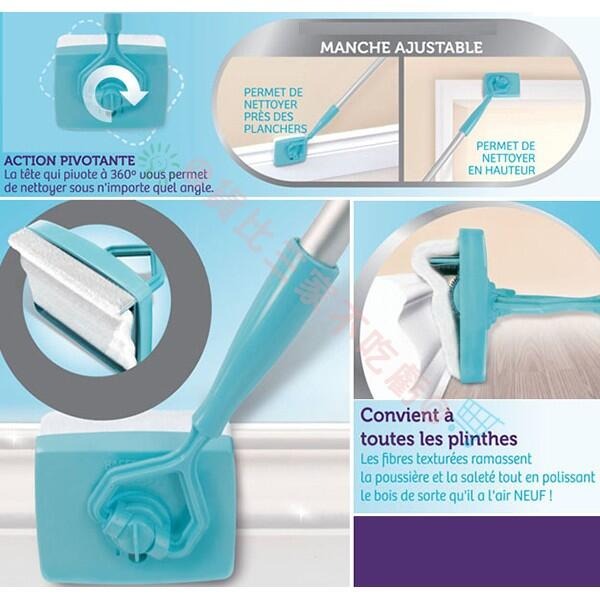 @貨比三家不吃虧@ baseboard buddy 懶人拖把 可伸縮 家用萬能清潔刷 瓷磚 地拖 掃地 拖地 清潔-細節圖6