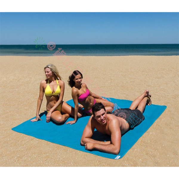 @貨比三家不吃虧@ 神奇漏沙海灘墊 沙灘墊 海灘巾 漏沙 防沙 露營 旅行 野餐墊 野餐巾 地墊布 帳篷 地墊 防水墊-細節圖3