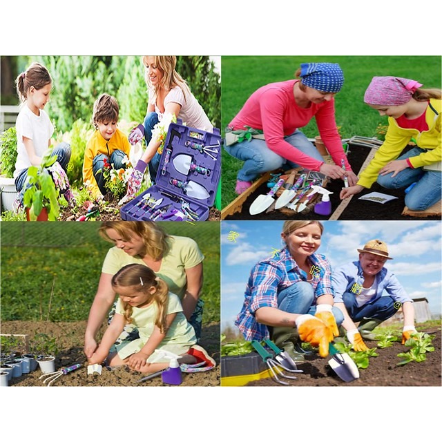 @貨比三家不吃虧@園藝種植工具套裝 園藝工具 種花工具 多肉盆栽 鐵剷 挖土耙 除草 野營工具 多肉植物工具 換盆神器-細節圖7