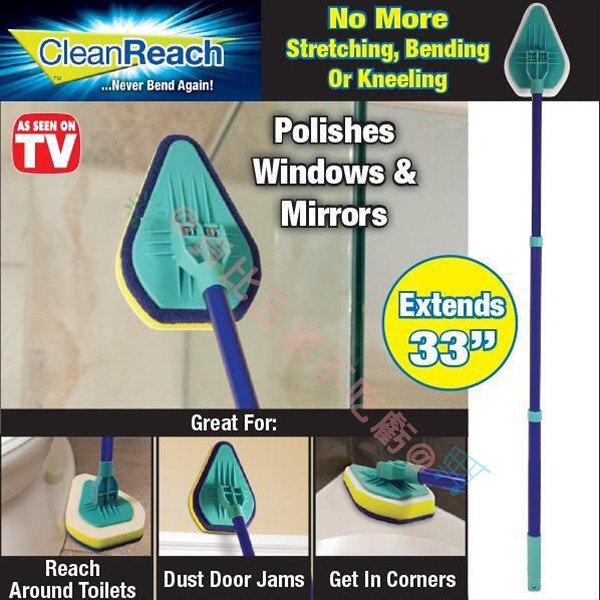 @貨比三家不吃虧@ 萬用三角拖把 懶人拖把 好神拖 多功能清潔刷 可伸縮 家用萬能清潔刷 拖把 拖地 打掃 清潔-細節圖3