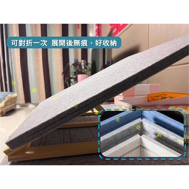 @貨比三家不吃虧@多功能可折疊毛氈板 毛氈拼圖板 拼圖毯 拼圖捲 毛氈背景牆 作品展示 文化牆 北歐 裝飾材料 書桌-細節圖6