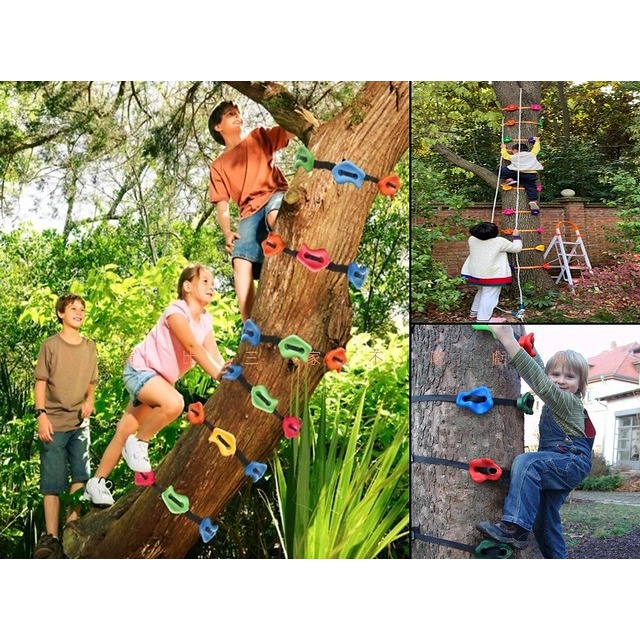 @貨比三家不吃虧@爬樹神器 兒童攀爬設備 岩石 踩攀爬 尼龍織帶 攀爬支點 幼兒園戶外運動 攀爬石頭 樹脂岩點 拉緊器-細節圖8