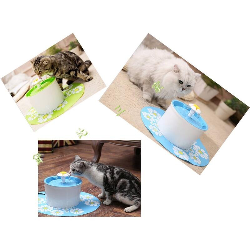 寵物電動小花喝水器 貓狗碗用品 喝水器 可攜 餵水器 飲水器 不外漏 攜帶 寵物 喂水 座式 食皿 水碗 貓用 狗用-細節圖6