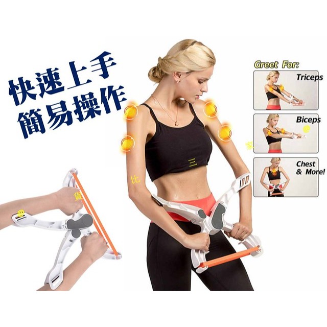@貨比三家不吃虧@ 臂力健身器 Wonder Arms 手臂線條鍛練器 握力健身器 肌肉鍛煉器材 阻力繩 阻力帶 阻力圈-細節圖5