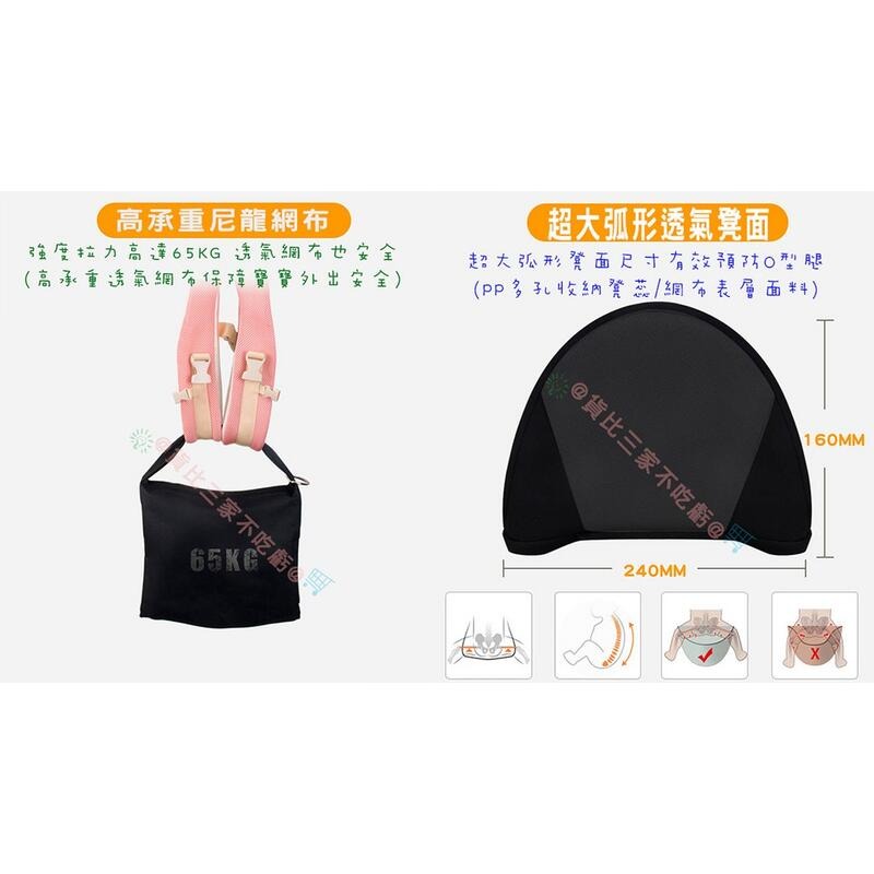 @貨比三家不吃虧@ 愛貝禮嬰兒腰凳背帶 前抱式寶寶腰凳 小孩抱帶 背巾 背帶 護頸墊 護頭墊 頸椎-細節圖3