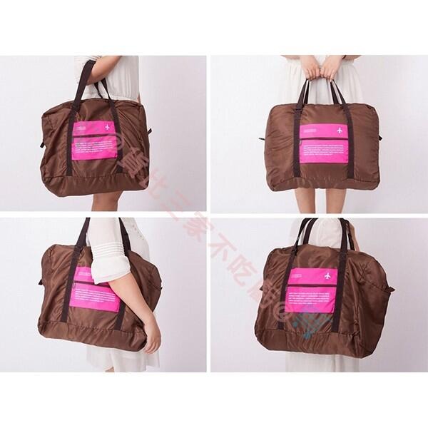 @貨比三家不吃虧@ 折疊式便攜行李袋 旅行袋 輕便可折 防水 旅行包 胸罩內衣物收納袋 整理包 手提包 手提袋-細節圖3