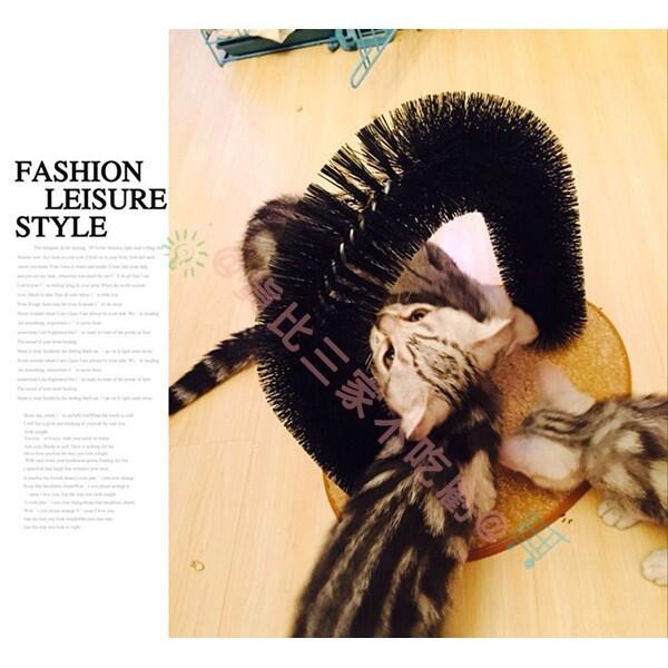 @貨比三家不吃虧@ Purrfect arch《拱形自梳門/蹭毛刷/蹭毛器》讓貓自己磨蹭、拱型貓貓毛刷 貓跳台 逗貓棒-細節圖3