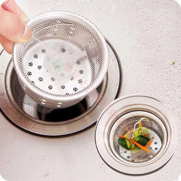 廚房水槽排水孔細網過濾袋 流理台 密網 必備 殘渣 地漏 蔬菜殘渣瀘網 水池 垃圾袋過濾網 隔水 水切袋網  濾水網-細節圖3