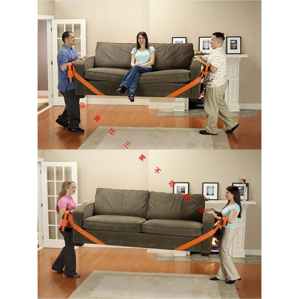 @貨比三家不吃虧@ 多用途省力搬家帶電器傢俱家具搬運帶繩重物搬運繩傢俱搬物帶電器搬運帶搬家帶搬家繩多用繩-細節圖3