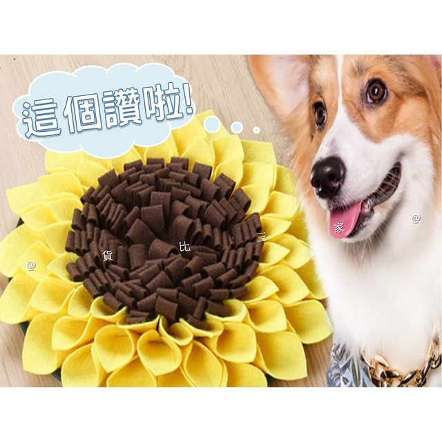 @貨比三家不吃虧@ 向日葵嗅聞墊 紓壓緩解焦慮 寵物訓練玩具 嗅聞訓練 訓犬找食 聞嗅毯墊子 藏食訓練 寵物用品 嗅聞-細節圖3