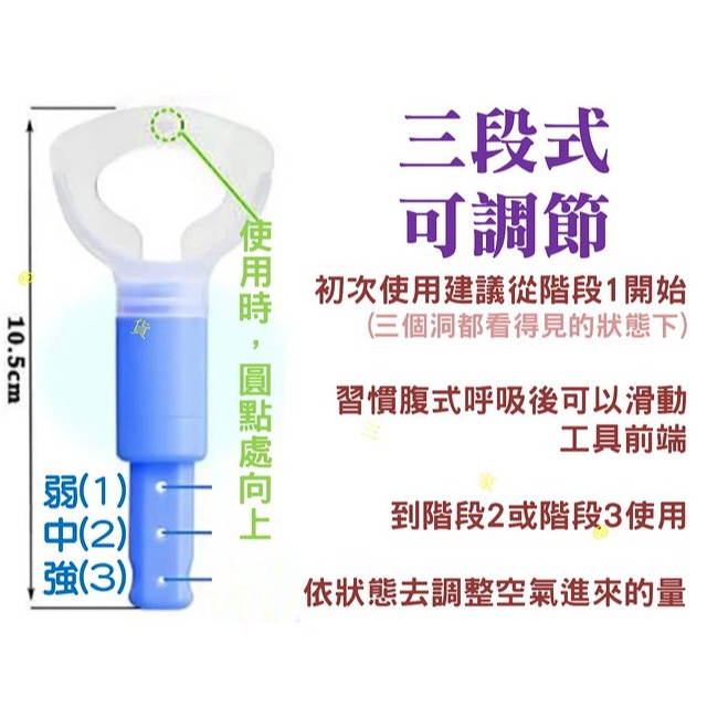 @貨比三家不吃虧@ 三段式腹式呼吸器 日本 CALORIE BREATH 卡路里呼吸 呼吸輔助器 呼吸練習器 臉部運動-細節圖5