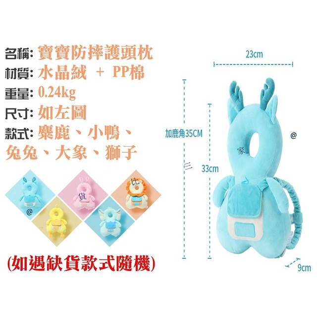@貨比三家不吃虧@ 寶寶防摔護頭枕 嬰兒防摔枕 幼兒頭部保護枕 新生兒學步車保護 學坐防撞護頭帽 嬰兒翅膀防摔墊 彌月禮-細節圖9