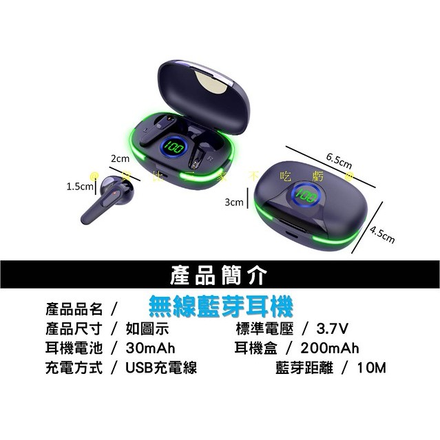 @貨比三家不吃虧@無線藍芽耳機 運動藍牙耳機 液晶LED顯示 無線耳機 大充電倉 配件 蘋果安卓可用 生日禮物 久戴不痛-細節圖9