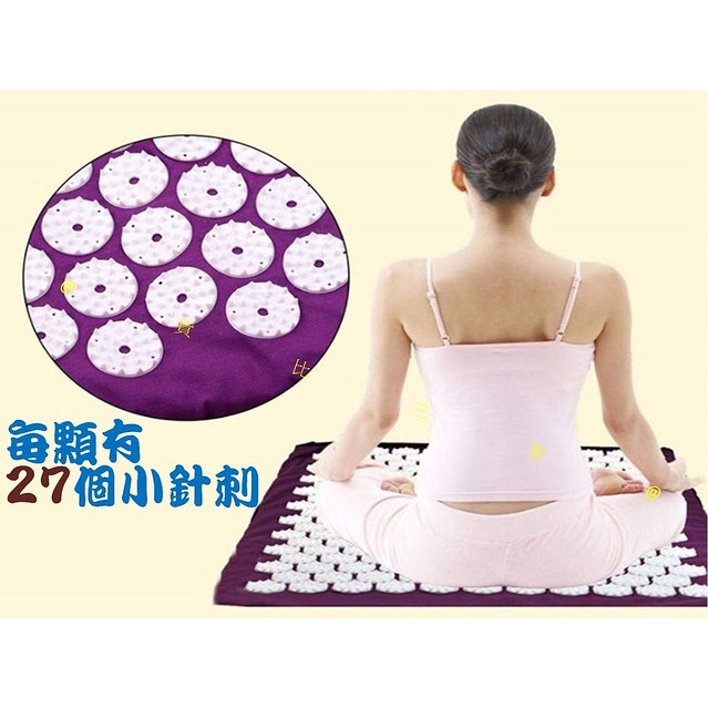 @貨比三家不吃虧@ 針刺按摩墊套組 瑜珈墊 運動墊 健身墊 拉伸墊 按摩毯 刺枕頭 背部針刺墊 全身按摩墊 墊帶 按摩器-細節圖6