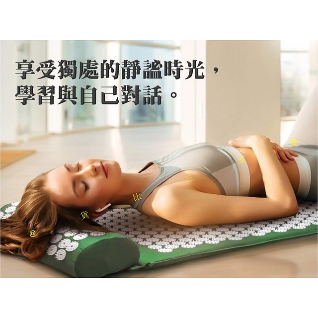 @貨比三家不吃虧@ 針刺按摩墊套組 瑜珈墊 運動墊 健身墊 拉伸墊 按摩毯 刺枕頭 背部針刺墊 全身按摩墊 墊帶 按摩器-細節圖8