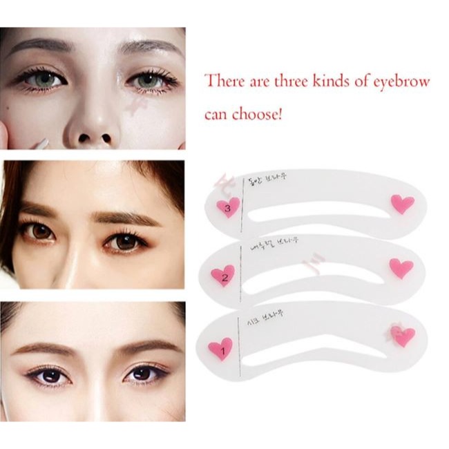眉形辅助卡 Brow Class 畫眉工具 眉形卡 修眉 輔助器 畫眉卡 新手工具 三入一組 三種眉型 彩妝工具 畫眉神-細節圖6