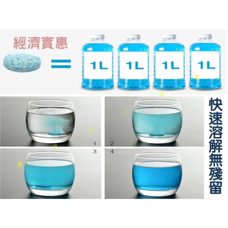 濃縮雨刷精泡騰片 除水垢 去油污清潔片 汽車玻璃清潔水 車內劑清洗劑 玻璃鍍膜 潑雨劑 汽車美容 消除眩光 鍍膜劑-細節圖5
