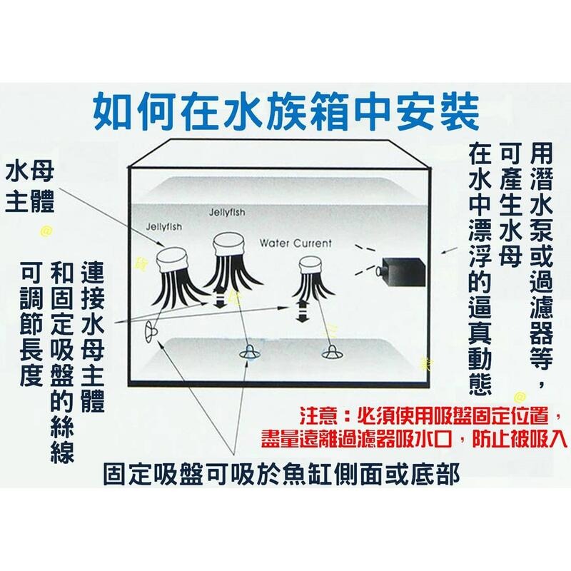 仿真螢光水母 水族用品 人工水母 夜燈水母 模擬 水下 水生 景觀 水族造景 螢光水族館 海葵 珊瑚 美化-細節圖7