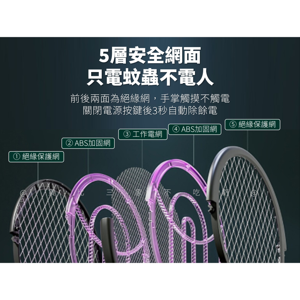 @貨比三家不吃虧@W12延長貼壁電蚊拍 電蚊拍 驅蚊 二合一滅蚊 大網面電蚊拍 摺疊式電蚊拍 電蒼蠅拍 可站立 捕蚊拍-細節圖7