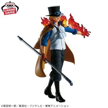 日版 金證 海賊王 公仔 THE 出航 薩波 航海王 景品 BANPRESTO 萬普 THE出航 玩具 火焰 LOGIA-細節圖3
