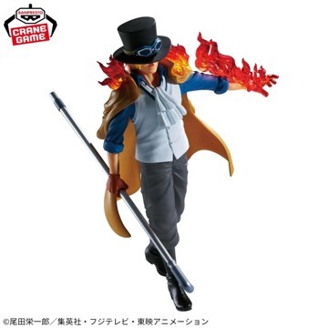日版 金證 海賊王 公仔 THE 出航 薩波 航海王 景品 BANPRESTO 萬普 THE出航 玩具 火焰 LOGIA-細節圖4