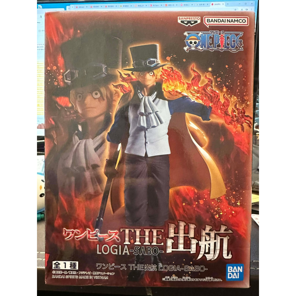 日版 金證 海賊王 公仔 THE 出航 薩波 航海王 景品 BANPRESTO 萬普 THE出航 玩具 火焰 LOGIA-細節圖6