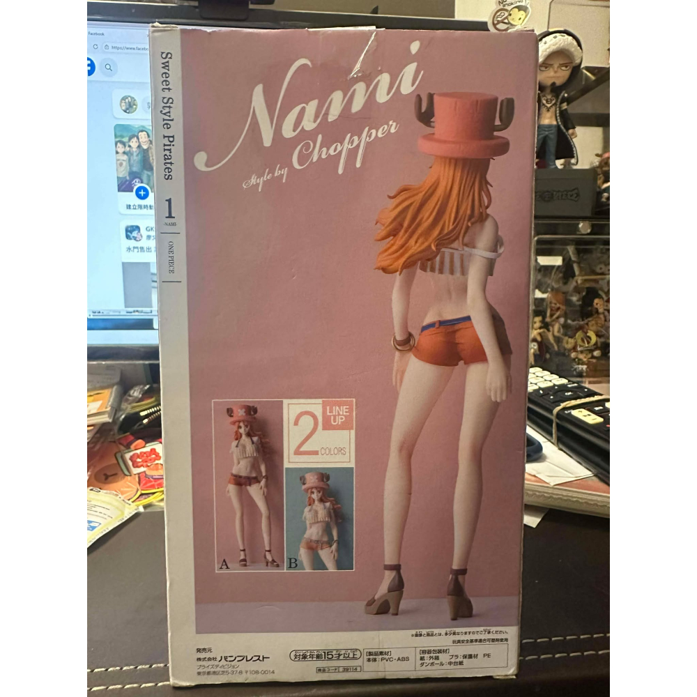 景品 海賊王 航海王 Sweet Style Pirates 娜美 喬巴 Ver 娜美喬巴 喬巴帽 萬代 萬普 日版-細節圖7