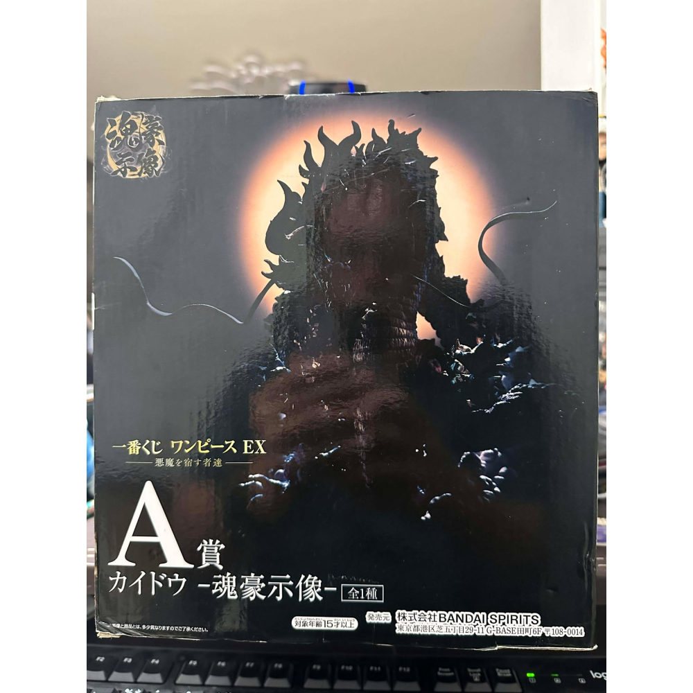 代理 A賞 一番賞 航海王 EX 惡魔的的寄宿者們 凱多龍 凱多 魂豪 海道 魂豪氏像 模型 公仔 龍 全新 未拆 萬代-細節圖7