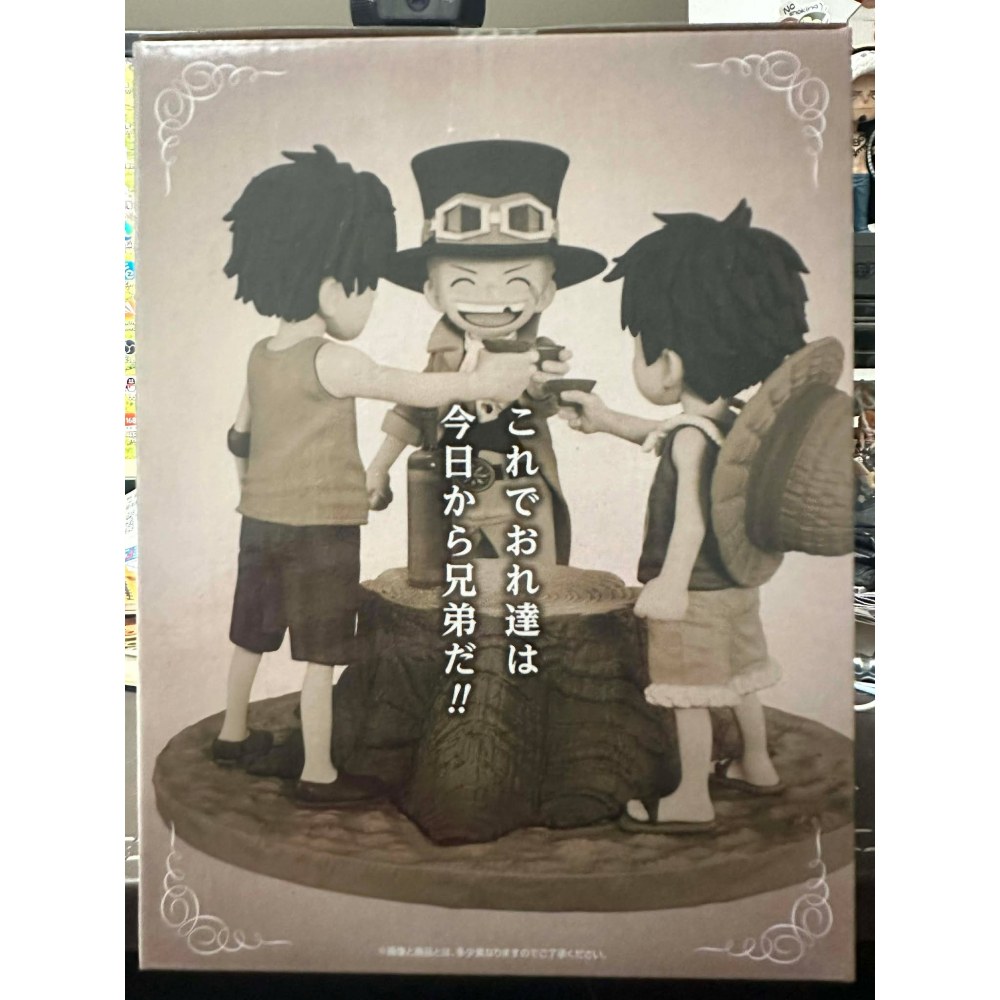 日版 金證 日空版 一番賞 海賊王 航海王 兒時 小時候 A賞 艾斯 薩波 魯夫 公仔 模型 兄弟之絆 三兄弟 結拜舉杯-細節圖4